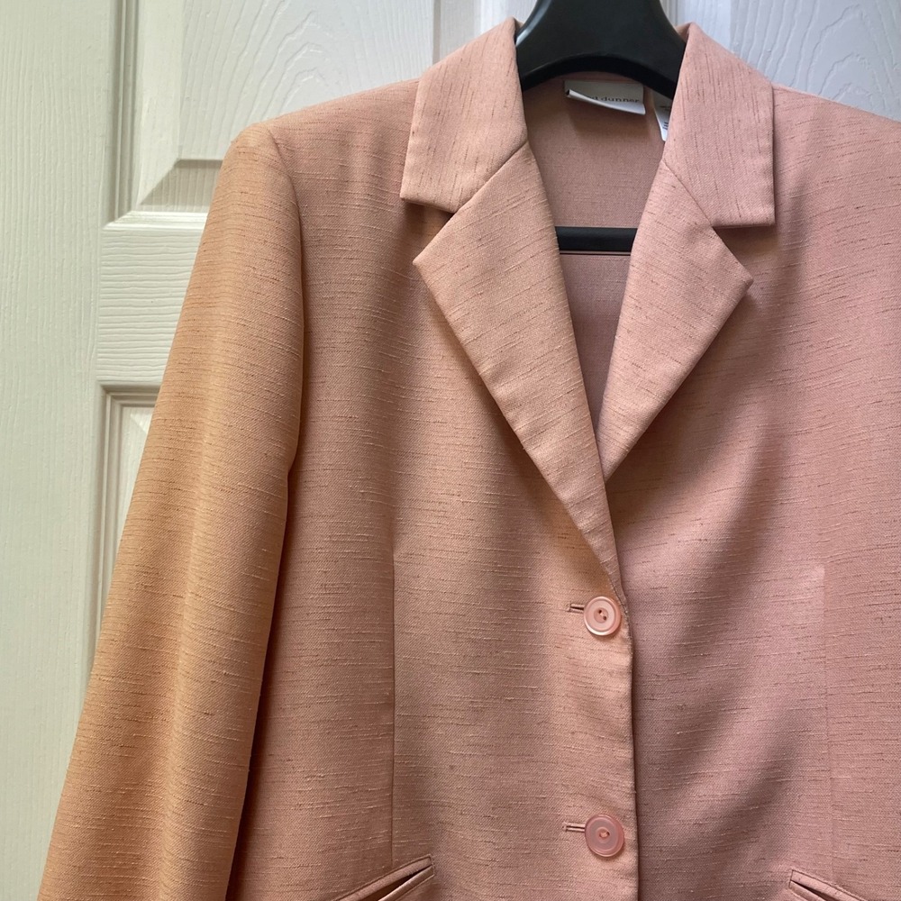 Vintage‎ Alfred Dunner Women's Size 14 Blazer Jacket Classic Career Light Pink